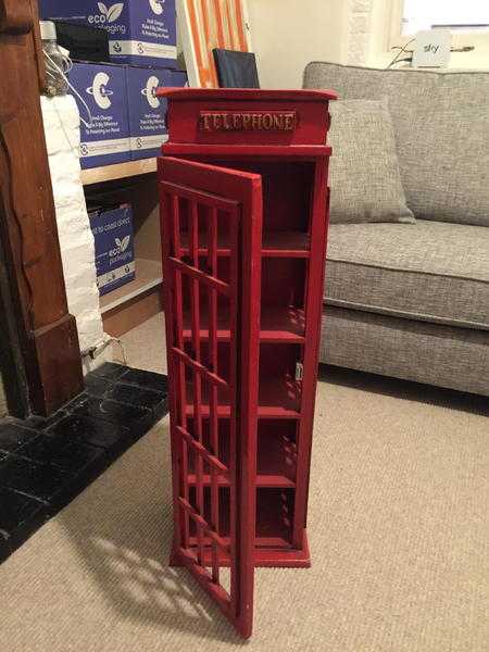 Telephone box red for ornaments.