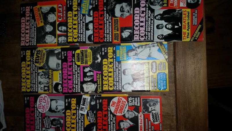 Ten Record collector magazines ranging from 19811983. Very good condition