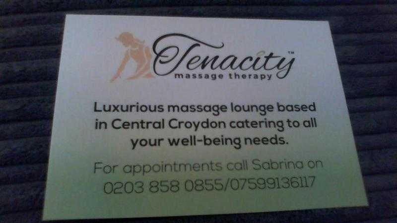 Tenacity Massage Therapy Now open