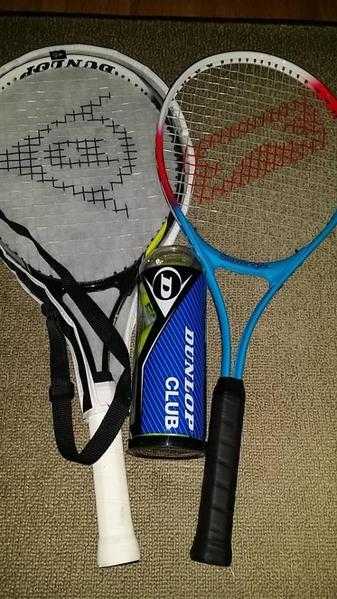 tennis racquets with balls