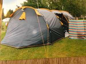 Tent and camp beds