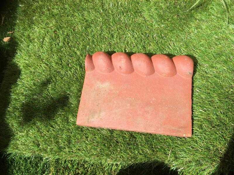 Terracotta rope style edging tiles