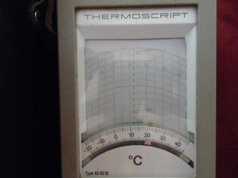 Terwin Thermoscript analog  temperature monitor.