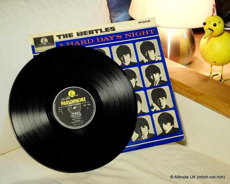 The Beatles - A Hard Days Night Vinyl LP UK 1st Press -3N-3N Mono EXEX