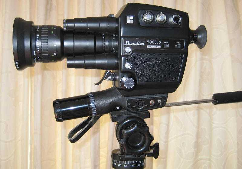 The Beaulieu 5008 S multispeed Super 8mm Cine film Sound Camera.