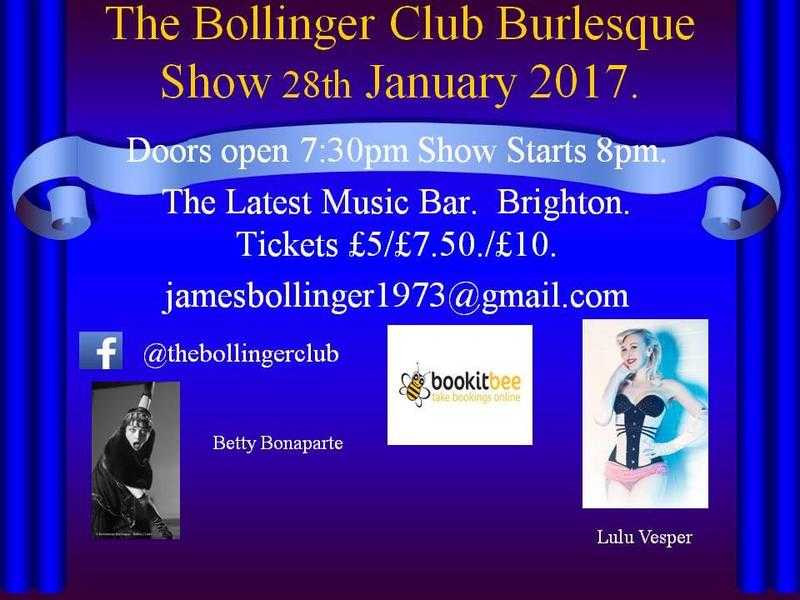 The Bollinger Club Burlesque Show.