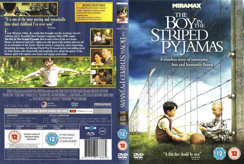 THE BOY IN THE STRIPED PYJAMAS REGION 2 DVD