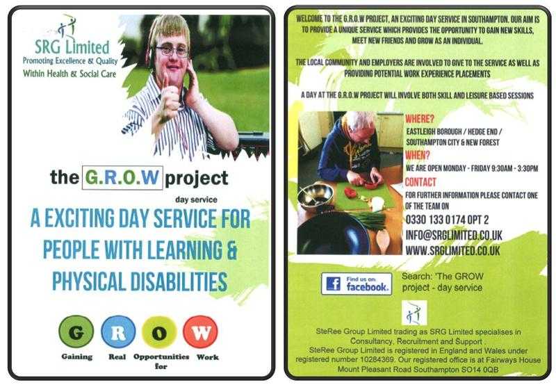 The G.R.O.W. Project Day Centre - For Adults with Learning Disabilities