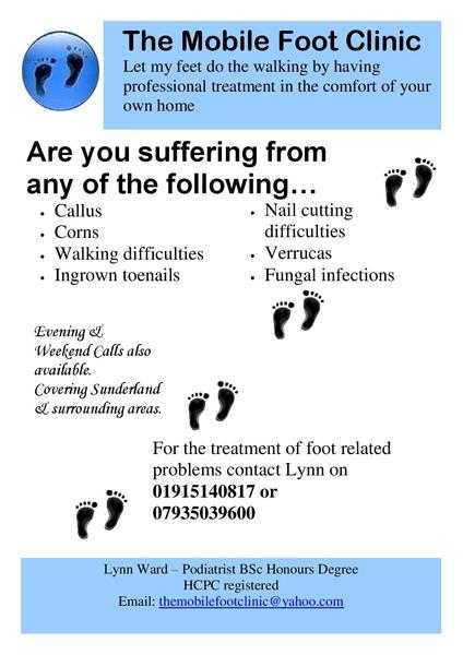The Mobile Foot Clinic - mobile Podiatrist  Chiropodist