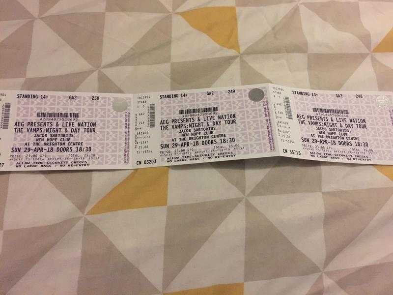 The Vamps tickets