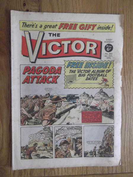 The Victor comic for boys - 8 issues from 466 (240170) to 619 (301272)