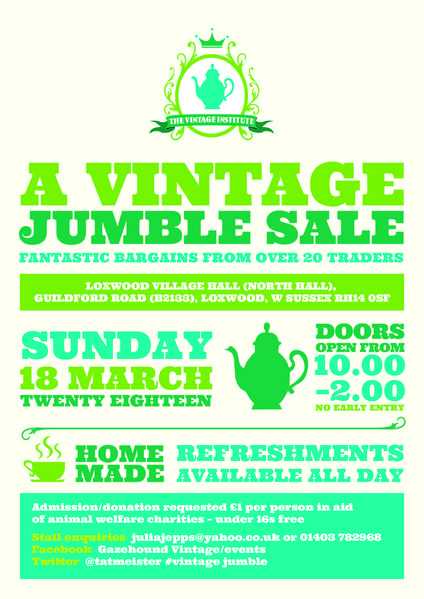 THE VINTAGE JUMBLE SALE AT LOXWOOD