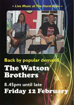 The Watson Brothers at The Hurst Arms Pub in Eastbourne