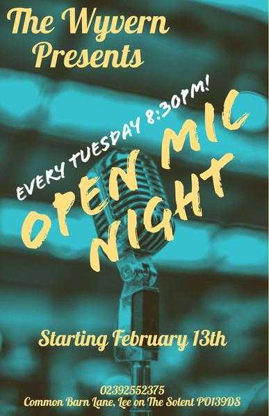 The Wyvern Open Mic Night