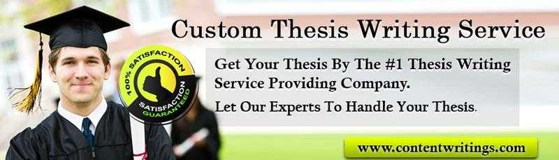 Thesis Writing Service  ContentWritings.com