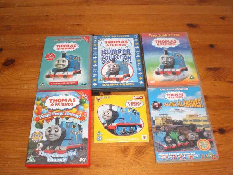 Thomas the Tank Engine DVDs x 6