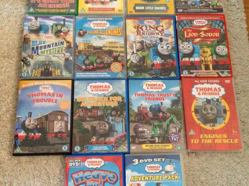 Thomas train tracks, Thomas trains, DVDs, books, puzzle