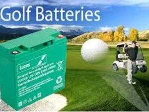 THREE GOLF BUGGY BATTERIES