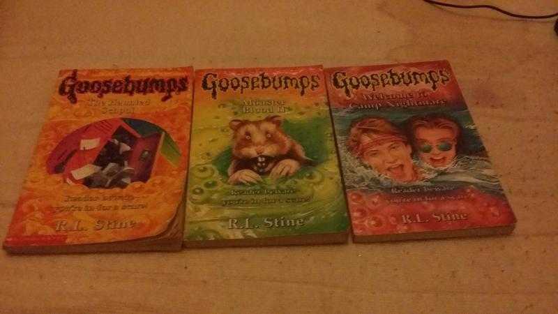 Three goosebumps books