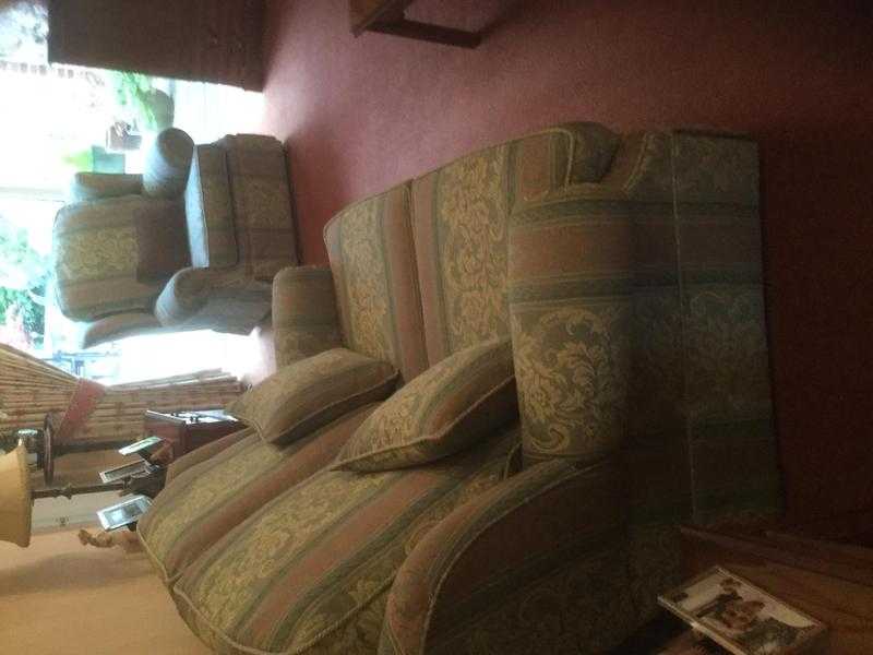 Three Piece Suite, Two seater Sofa. Excellent condition.