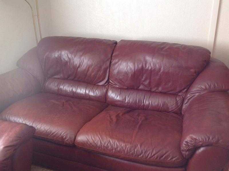 Three piece suite,three seater settee two seater settee and recliningrockingswivel chair.