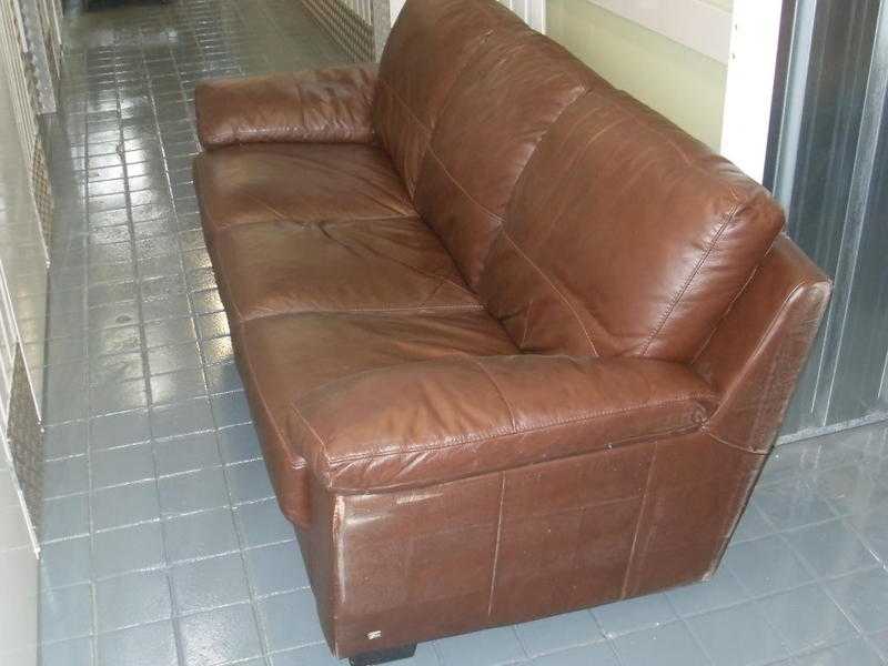 Three Seater Leather Sofa and Lounge Furniture