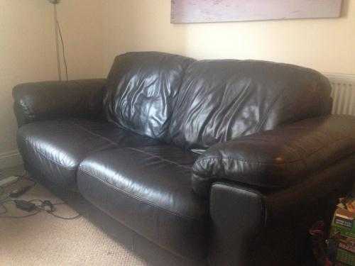 Three Seater Leather Sofa in Great Condition