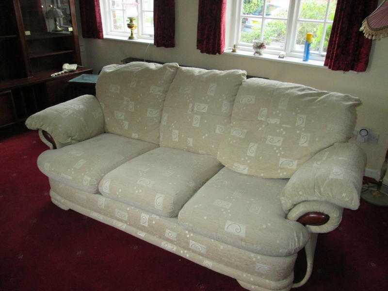 Three Seater Settee and Matching Reclining Rocking Chair