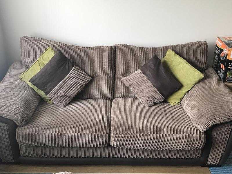 Three seater sofa and chair