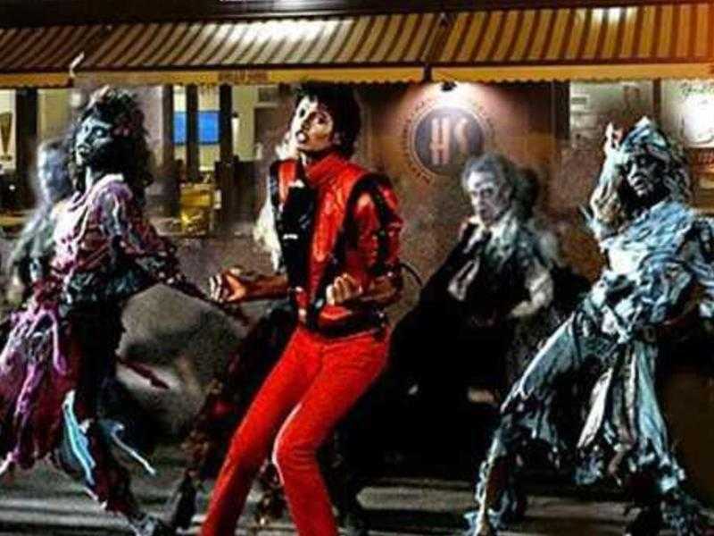 Thriller zombie flash mob