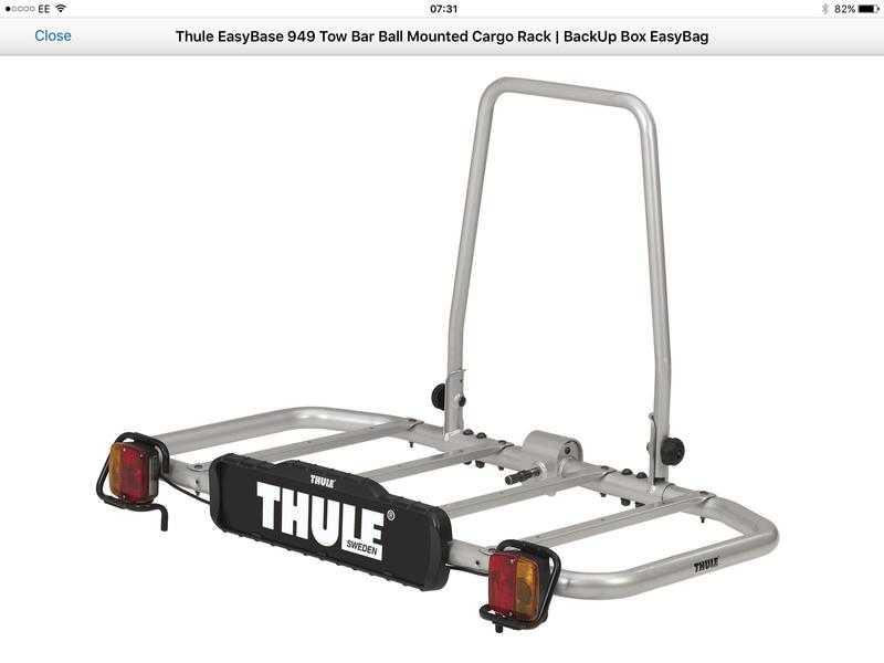 Thule 949 tow bar rack , bike rack