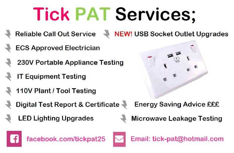 Tick PAT Testing - Electrical Services - Liverpool amp NW.