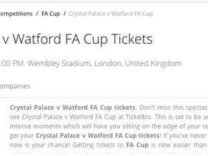 TICKET WANTED Palace V MUFC Wembley