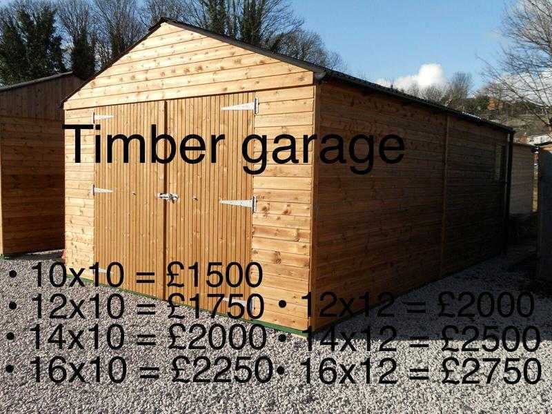 Timber garage