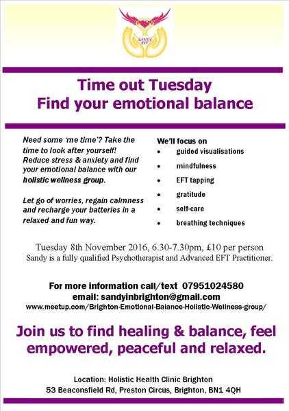 Time Out Tuesday Find your emotional balance