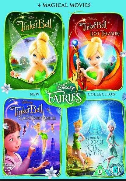 Tinkerbell dvds (Disney. set of 4)