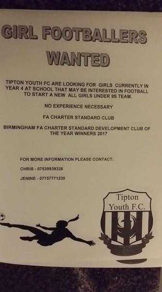 TIPTON YOUTH TIGERS UNDER 9039S GIRLS