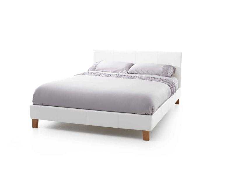 Tivoli Double White Bedstead  Ortho Foam 140 Mattress