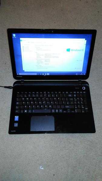 Toshiba Laptop. Satellite L50. Quad core CPU, 8gb RAM, 500gb hard disk.