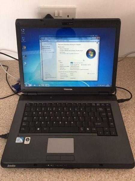 Toshiba laptop win 7 3gb 160gb office suite