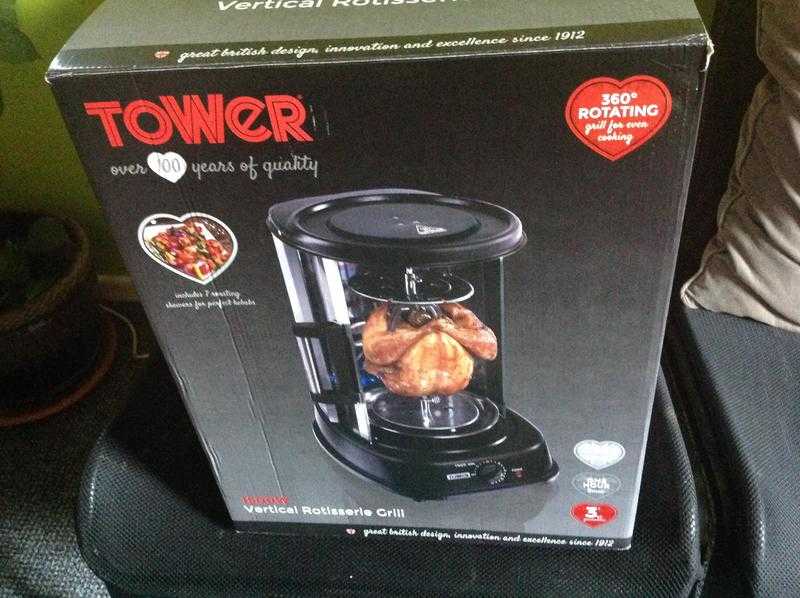 Tower rotisserie grill 1500w