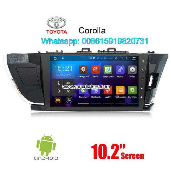 Toyota Corolla Auris right hand side drive RHD Android Radio GPS camera