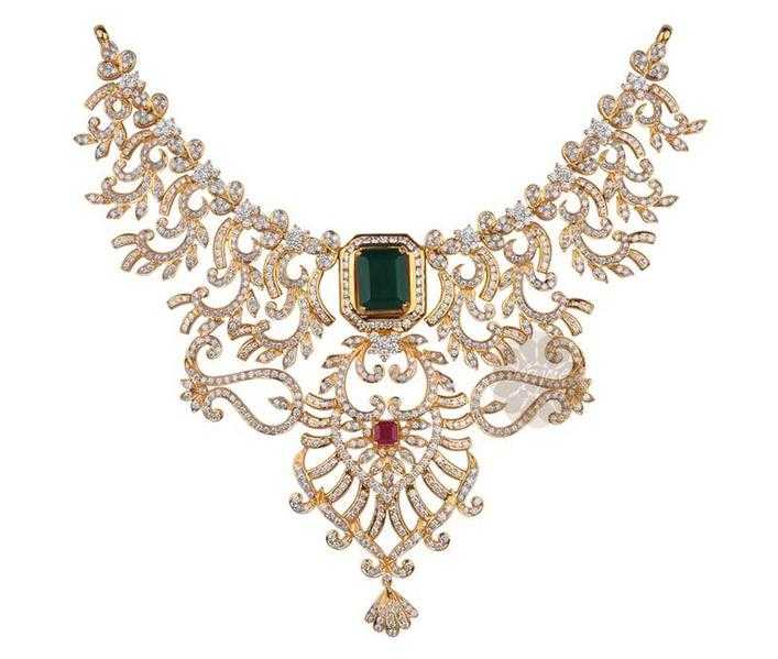 Traditional Diamond Necklace  Diamond Jewellery Manufacturer