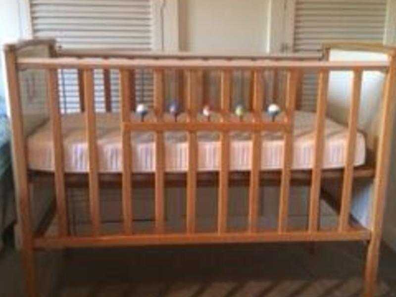 Traditional Mothercare cot from a clean non-smoking house with no pets.