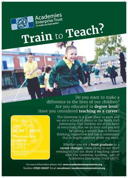 Train to Teach open event - The Green Way Academy, Hull