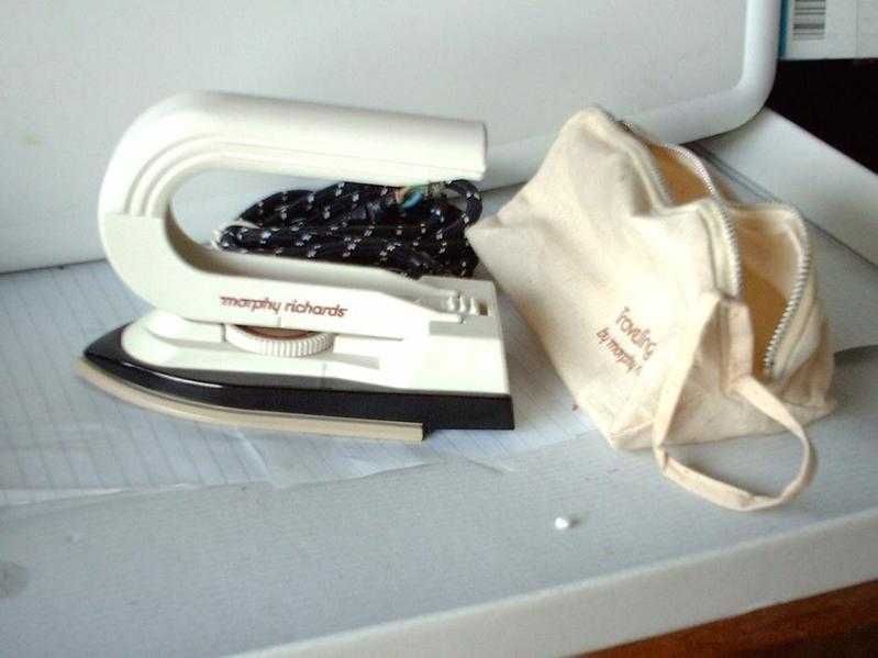 Travel Iron in a handy bag