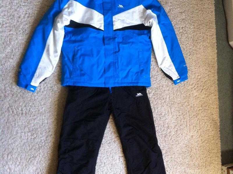 Trespass Kids Chamonix Ski Suit Cobalt ( BLUE ) 11-12 Years Childrens