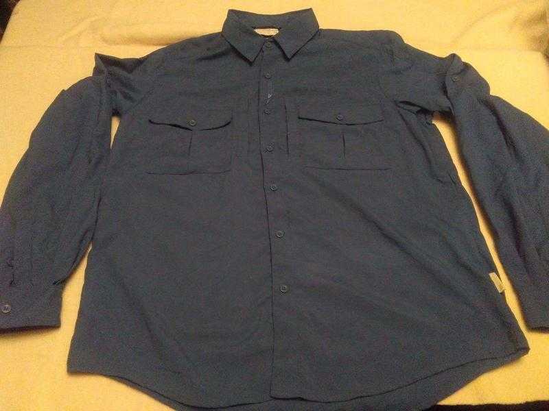 TRESPASS MENS TRAVEL SHIRT WATER REPELLENT HIKING, NEW WITH TAGS, SMALL