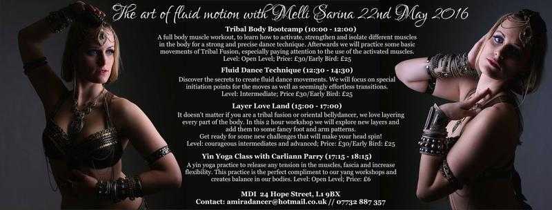 Tribal belly dance workshops - The art of fluid motion.