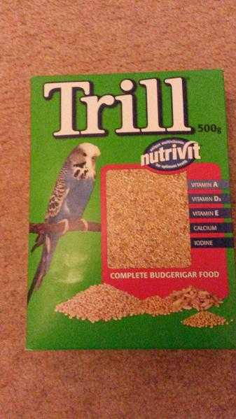 Trill Budgie or Budgerigar seed Nutrivit 500g